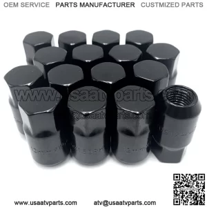 M12X1.5 Wheel Lug nuts For Polaris RZR 1000 Can am Maverick X3 17MM HEX 16 Pack