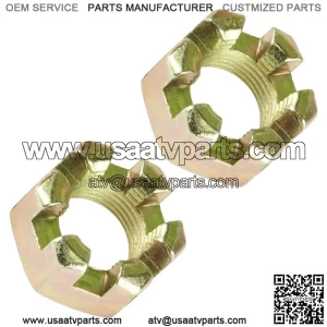 2 Front Axle Castle Nut For Polaris Sportsman 800 4x4 6x6 2005 2006 2007 - 2014 (For: Polaris Sportsman 800)