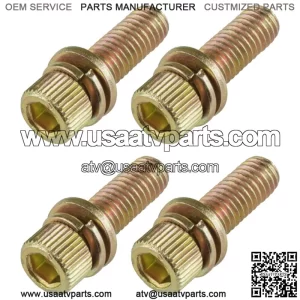 4 Exhaust Manifold Bolts Studs Screw for Polaris Sportsman 800 EFI 2009-2014 (For: Polaris Sportsman 800)