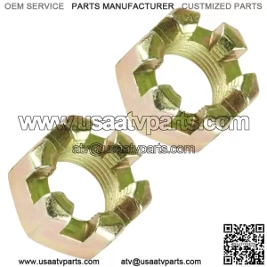 2 Front Axle Castle Nut For Polaris Sportsman 800 4x4 6x6 2005 2006 2007 - 2014 (For: Polaris Sportsman 570)