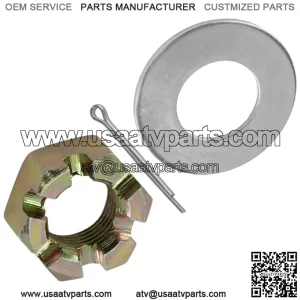 Rear Axle Castle Nut w/ Cone Washer & Cotter Pin For Polaris Ranger 570 2014 (For: Polaris Sportsman 570)