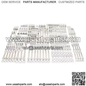 HONDA 1993-2008 TRX300EX 300EX FOURTRAX POLISHED STAINLESS ATV BOLT KIT SET