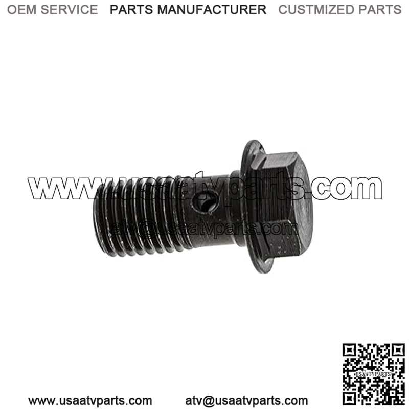 Polaris Ranger Banjo Bolt, 10 mm x 1.25-6G, Genuine OEM Part 1910958, Qty 1