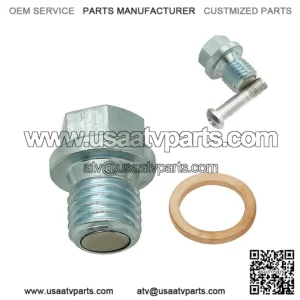 Magnetic Oil Drain Plug Bolt Kit For Honda TRX 70 90 125 200 250 350 400 420 (For: More than one vehicle)