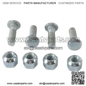 Rear Wheel Stud and Nut Kit for 2007-2013 Honda TRX420TM FourTrax cg (For: Honda)