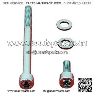 HONDA TRX450R, 450ER, 400EX, 400X POLISHED STAINLESS OIL FILTER COVER BOLT KIT