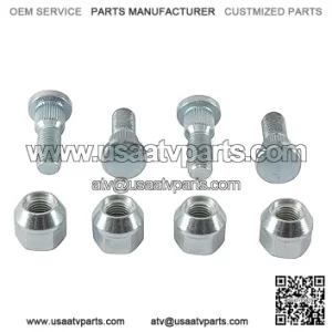 New Wheel Stud and Nut Kit 85-1035 for Suzuki LT-Z 400 2003 2004 2005 2006 2007 2008 2009 2012 2013 2014, LT-Z 250 2004 2005 2006 2007 2008 2009, LT-R 450 2006 2007 2008 2009