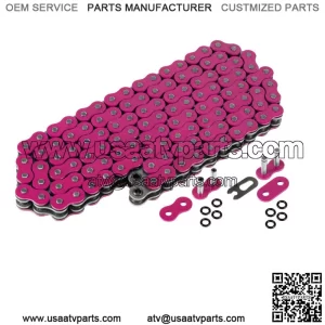 Pink O-Ring Drive Chain for Suzuki LTZ400 Quadsport 2003 2004 2005 06 07 08 2009