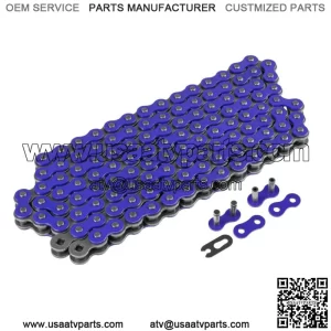 Blue Drive Chain for Bike | Motorcycle Quad 520-Pitch 120-Links Non O-Ring