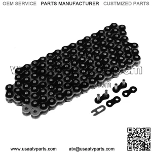 Black Drive Chain for Bike | Motorcycle Quad 520-Pitch 120-Links Non O-Ring