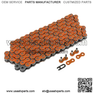 Orange Drive Chain for Bike | Motorcycle Quad 520-Pitch 120-Links Non O-Ring
