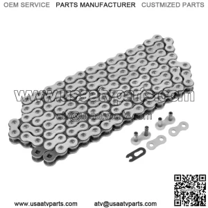 White Drive Chain for Bike | Motorcycle Quad 520-Pitch 120-Links Non O-Ring