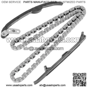 Camshaft Chain & Guides For Yamaha Grizzly 700 YFM700 2007-08 2011-2015 2019-23(For: Yamaha Rhino 700)