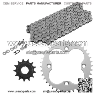 Drive Chain & Sprockets Kit for Honda TRX450R TRX450ER 2006-2014 (For: Honda)