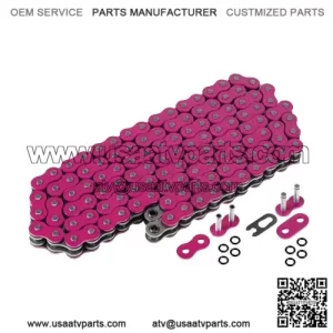 Pink O-Ring Drive Chain for Honda TRX450R 2004 2005 2006 2007 2008 (For: Honda)