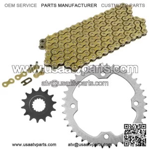 Drive Chain & Sprockets Kit for Yamaha Raptor 700 YFM700R 2006 2007 2008-2016 (For: Yamaha Raptor 700)