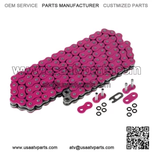 Pink O-Ring Drive Chain for Yamaha Raptor 700 YFM700R Se 2006-2013 (For: Yamaha Raptor 700)