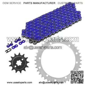 Blue Drive Chain And Sprockets Kit for Yamaha Blaster 200 YFS200 1988-2006 (For: Yamaha YFS200)