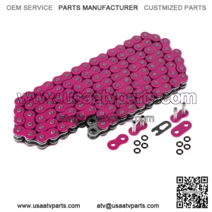 Pink O-Ring Drive Chain for Yamaha Blaster 200 YFS200 1997-2006 (For: Yamaha YFS200)