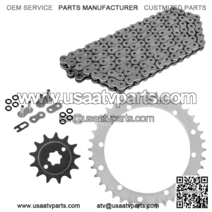 O-Ring Drive Chain & Sprockets Kit for Yamaha Blaster 200 YFS200 1988-2006 (For: Yamaha YFS200)