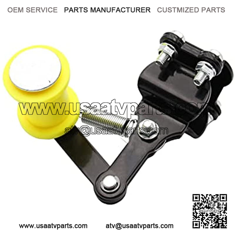 Chain Tensioner Guide Assembly Universal ATV Mini Bike Dirt Bike Go Kart (Yellow)