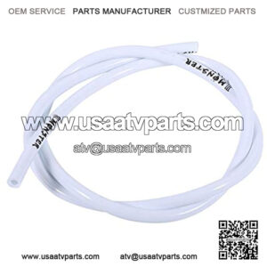 Colorful Gas Petrol Fuel Line Hose Tube Pipe, Petrol 1/4 inch 3 Feet for Motorcycle Dirt Pit Bike ATV Snowmobile PWC Jet Ski Polyurethane(White)