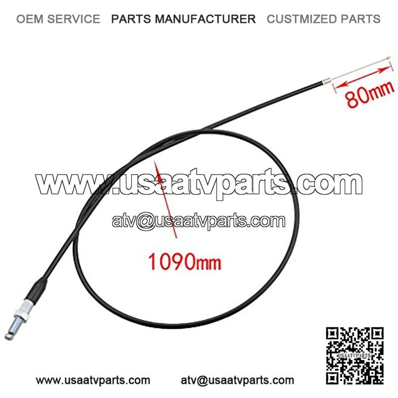 42.91" Throttle Cable for 200cc 250cc Mini Bike ATV Quad Pit Bike Dirtbike - Image 2