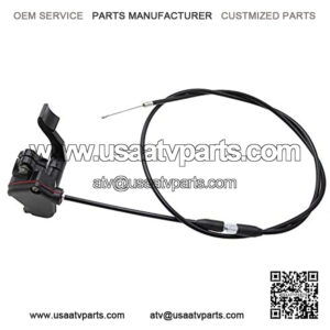 Throttle Lever Thumb Cable Assembly, PRO BAT, Thumb Throttle Accelerator Lever Handle For 50cc 70cc 90cc 110cc 125cc 150cc 200cc 250cc 300cc Pit Quad Dirt Bike ATV