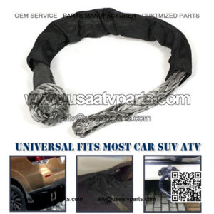 Car ATV UTV Off-Road Towbar Connecting Rope Winch Pull Line Cable Nylon Towing
