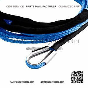 50' x 3/16" Diamond Extension Rope Line ATV UTV Winch Cable