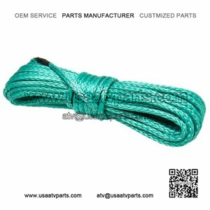 1/4"x50' Winch Rope Line Cable 10000LBS Capacity For ATV UTV w/ Sheath