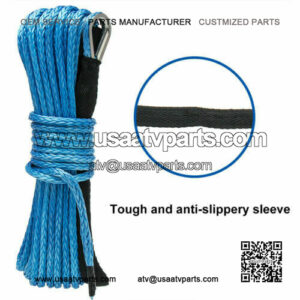 USA 1/4"x50' 10000LBS Winch Rope Line Recovery Cable 4WD ATV UTV