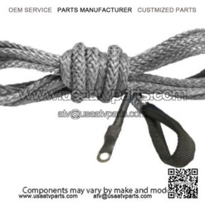 Synthetic ATV Winch 12' Plow Cable (Smoke)