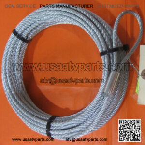 Warn 60076 Wire Rope Cable Replacement 3/16 50 ATV A2000 A2500 2.5ci 3.0ci