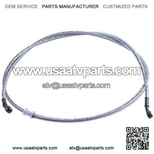 70" Braided Hydraulic Brake Hose Line Pipeline Compatible with Chinese GY6 Scooter ATV Dirt Bike Go Kart 10mm Banjo Ends 178CM