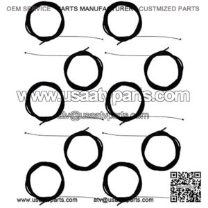 (10) 100" Aftermarket Throttle Cables for Go Kart Mini Bike ATV Replaces 19410601