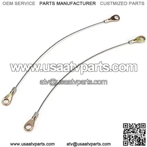 Rear Tailgate Cable, 2PCS Tailgate Cable Hook 53045 1065 Replacement for Kawasaki Mule 3000 3010 3020