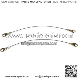 Car Tailgate Cables, 2Pcs Tailgate Cable Hook 53045 1065 Replacement for Kawasaki Mule 3000 3010 3020, Automotive Tailgate Cables Replacement Parts