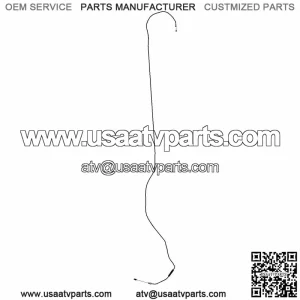 Polaris Throttle Cable, Crew, Genuine OEM Part 7082555, Qty 1