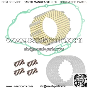 Clutch Friction Steel Plates Kit for Honda TRX300EX Sportrax 300 2x4 1993 - 2008