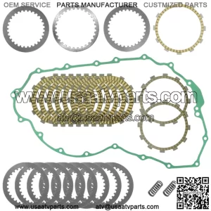 Clutch Friction Steel Plates Kit for Yamaha Raider Bullet Cowl XV19C XV1900 2015