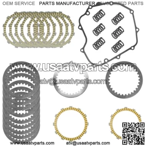 Clutch Friction Steel Plates Kit for Kawasaki Concours 14 ZG1400 ABS 2008-2022
