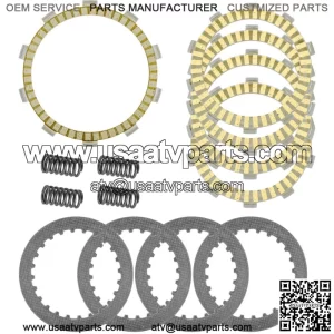 Clutch Friction Steel Plates Kit for Kawasaki Eliminator 125 BN125A 2001 - 2009