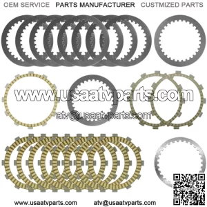 Clutch Friction Steel Plates Kit for Yamaha Star Venture 1900 XV1900F 2018-2021