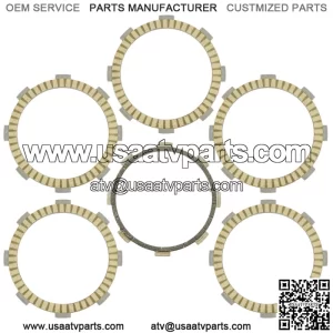 Clutch Friction Plates Kit for Kawasaki KMX125 KMX125-A A12 A13 A14 1999 - 2001