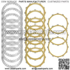 Clutch Disk Plates Kit for Honda GL1800 GL1800B Bagger F6B Gold Wing 2018-2023
