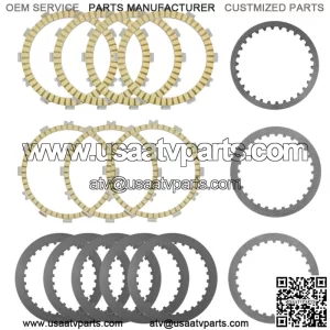 Clutch Friction and Steel Plates Kit for Kawasaki W800 EJ800 Cafe 2019 - 2023