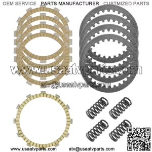 Clutch Friction Steel Plates and Springs Kit for Suzuki TU250 TU250X 2009 - 2019
