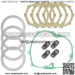 Clutch Friction Steel Plates Kit for Honda Fourtrax 200 TRX200D 1990-1997