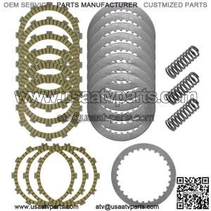 Clutch Friction Steel Plates Springs Kit for Kawasaki Ninja H2 ZX1000 2015-2022